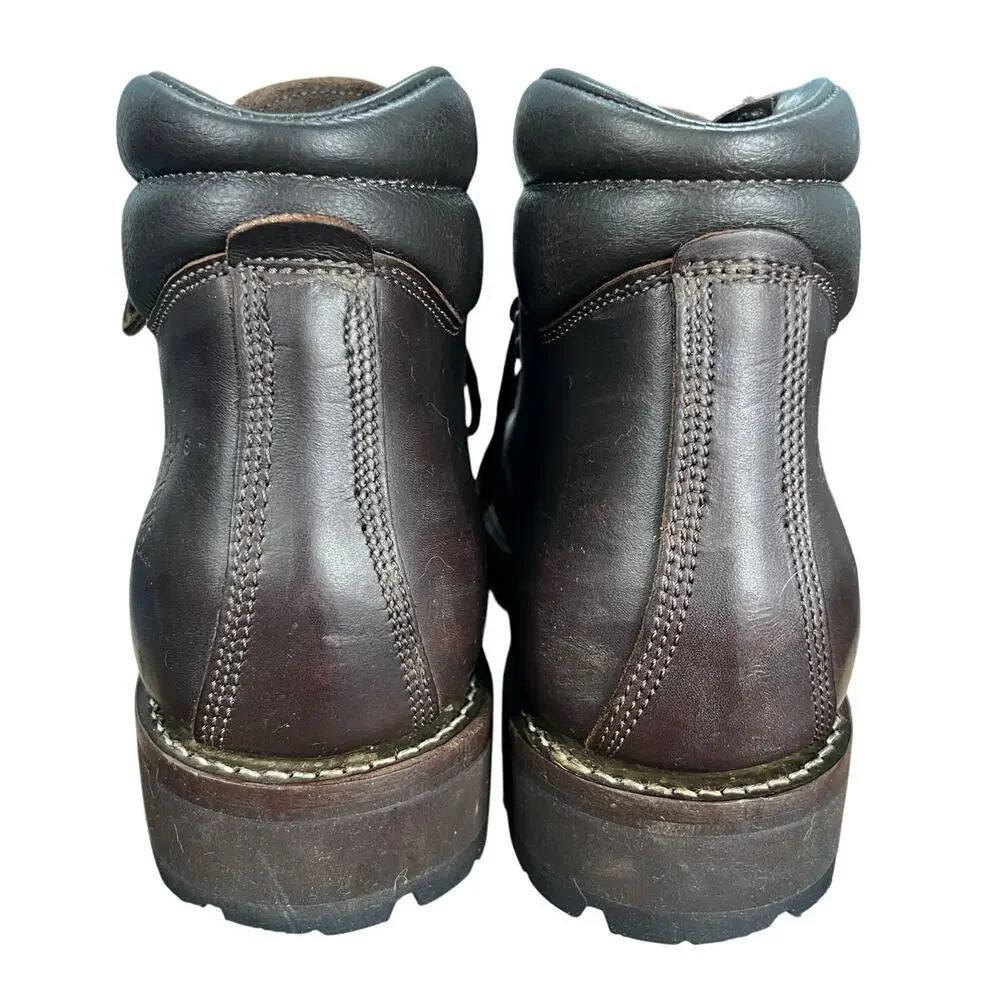 Viberg Pachena Bay Brown Leather Vibram Sole Hiking Boot Size US 10.5 D